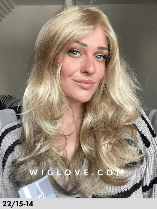 POWER MONO LACE DELUXE - 100% fatta a mano, lace front esteso - Wig Love - Parrucca Sintetica14/26+12