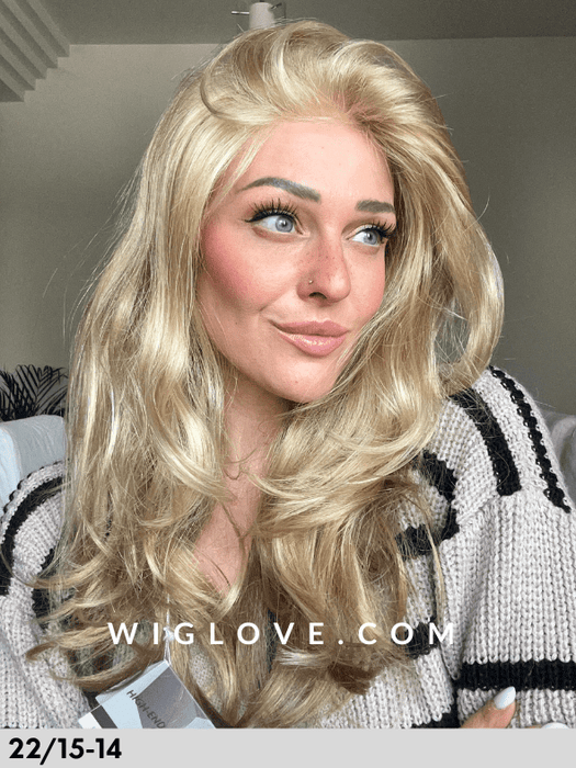 POWER MONO LACE DELUXE - 100% fatta a mano, lace front esteso - Wig Love - Parrucca Sintetica22/15 - 14