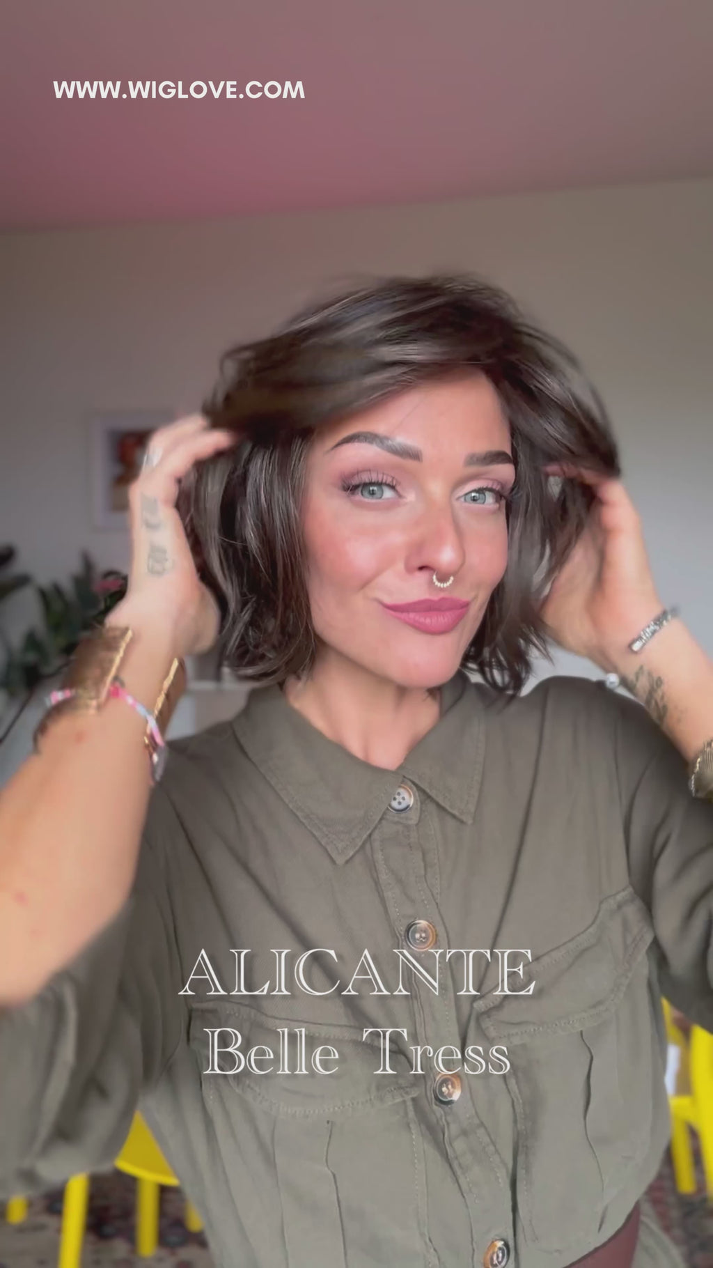 parrucca donna, parrucca chemioterapia, parrucca alopecia, parrucca a caschetto, parrucca termoresistente, parrucca lace front, parrucca sintetica, parrucca piega mossa, caschetto, wig love