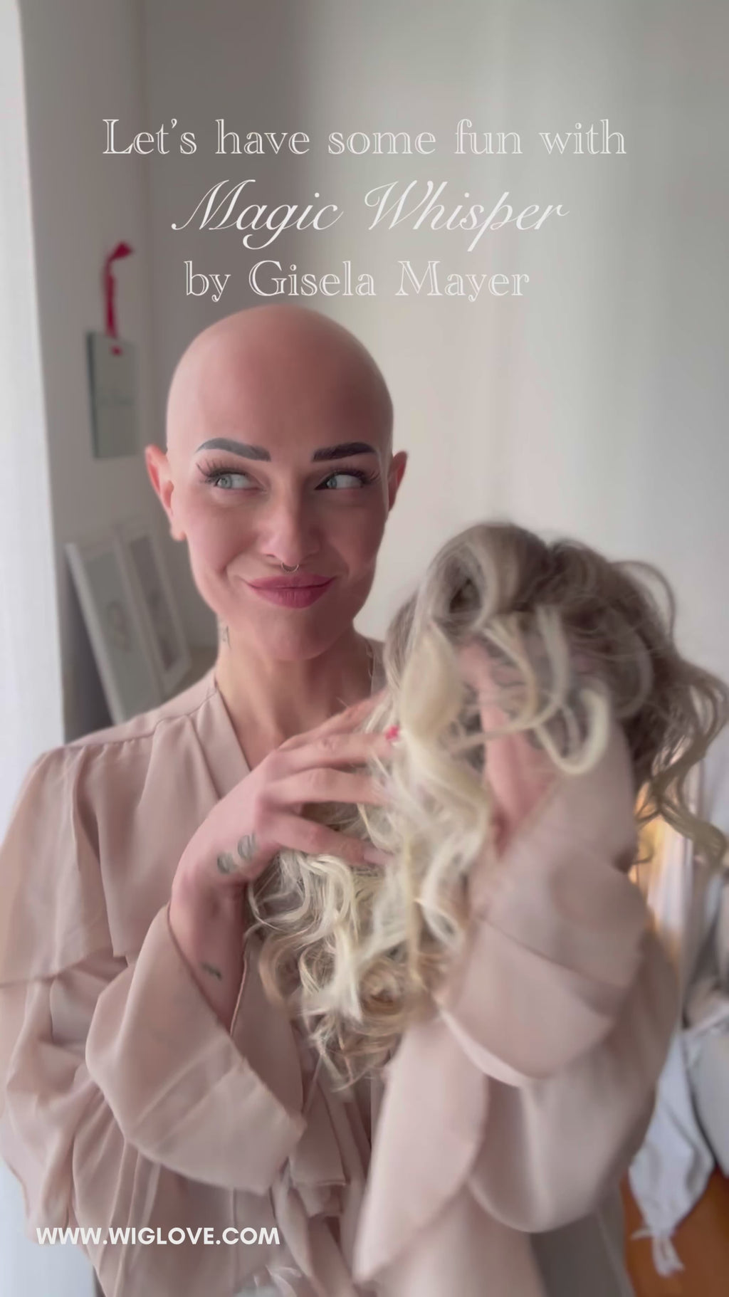 magic whisper gisela mayer parrucca riccia riga sinistra lacefront attaccatura naturale retro aperto fibra sintetica termoresistente parrucche piastrabili