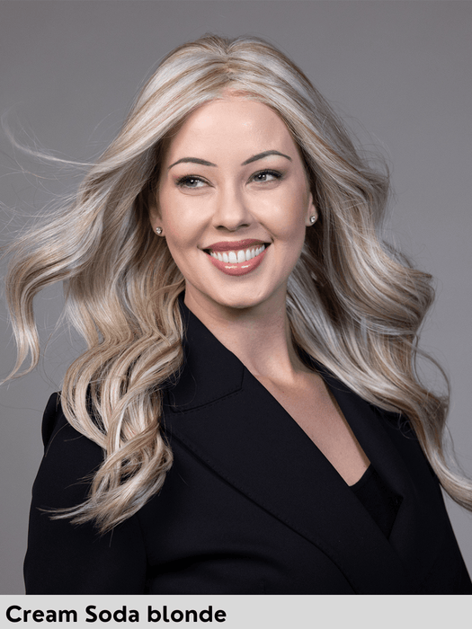 PRIESTLY - 100% fatta a mano, attaccatura estesa, antiscivolo - Wig Love - Parrucca SinteticaCoolest Dark Brown Rooted