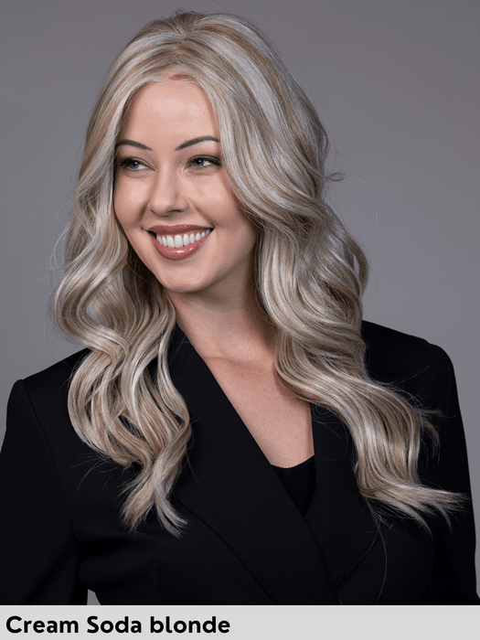 PRIESTLY - 100% fatta a mano, attaccatura estesa, antiscivolo - Wig Love - Parrucca SinteticaCoolest Dark Brown Rooted