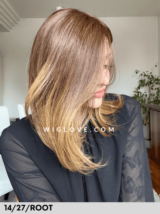 PRIME LONG DELUXE - Capelli Naturali 100% fatta a mano - Wig Love - Parrucca Capelli Veri14/27 Root