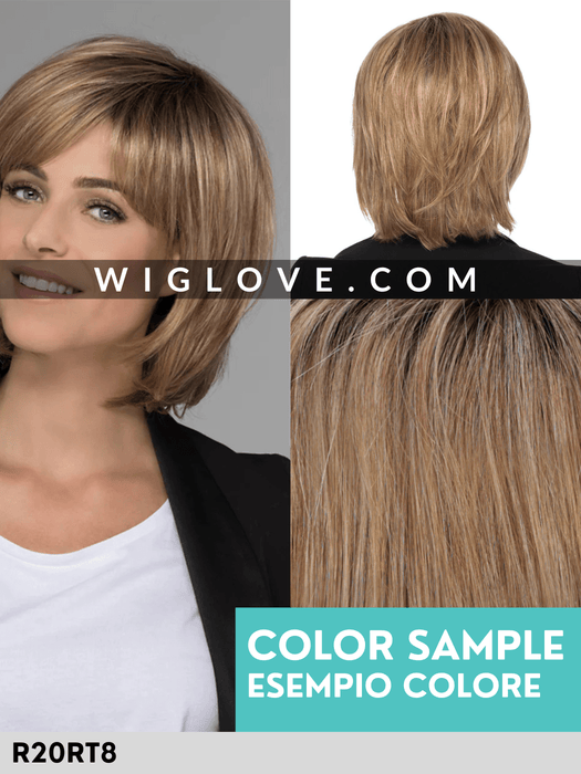 MONIKA - riga sinistra, attaccatura naturale - Wig Love - Parrucca SinteticaR20RT8