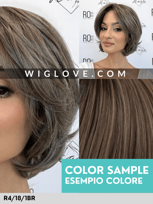 HONEST - attaccatura naturale, riga libera - Wig Love - Parrucca SinteticaR4/18/1BR