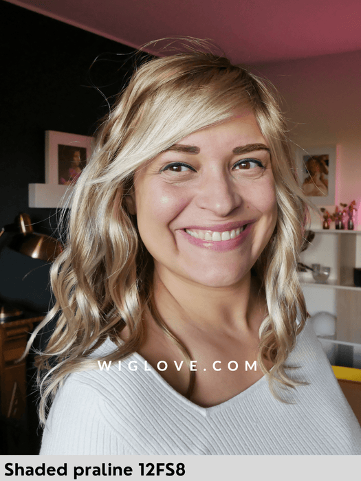 rachel lite gon renau parrucca mossa alle spalle media n fibra sintetica tradizionale 100% fatta a mano lacefront esteso attaccatura naturale riga libera poliuretano