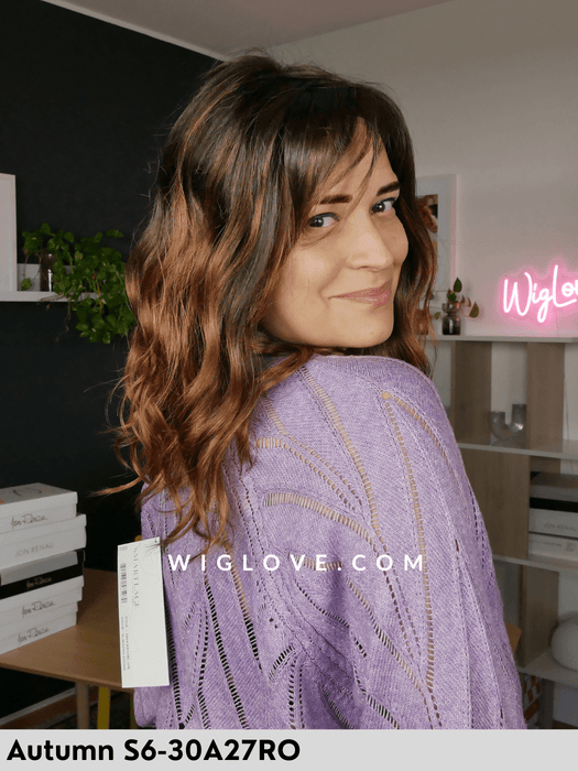 rachel lite gon renau parrucca mossa alle spalle media n fibra sintetica tradizionale 100% fatta a mano lacefront esteso attaccatura naturale riga libera poliuretano