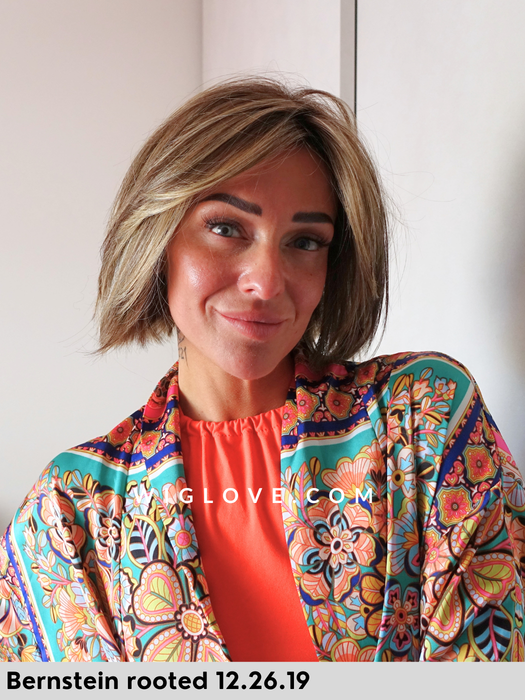 ready mono pat caschetto sintetico liscio lacefront riga sinistra parrucca chemioterapia dispositivo medico CE