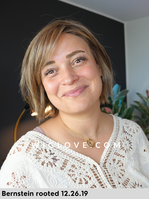 ready mono pat caschetto sintetico liscio lacefront riga sinistra parrucca chemioterapia dispositivo medico CE