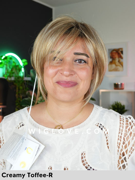 reese noriko parrucca fatta a macchina bob frangetta sintetica tradizionale dispositivo medico ce