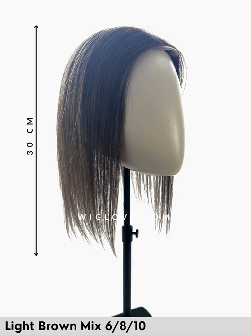 REMY TOPPER LACE - Topper Capelli Naturali Remy - Wig Love - TopperLight Brown Mix 6/8/10