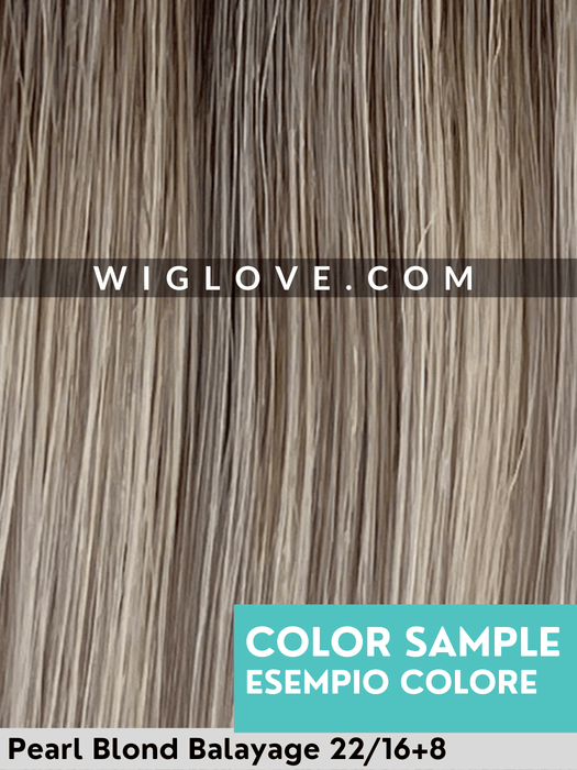 REMY TOPPER LARGE LACE - Topper Capelli Naturali Remy - Wig Love - TopperPearl Blond Balayage 22/16+8