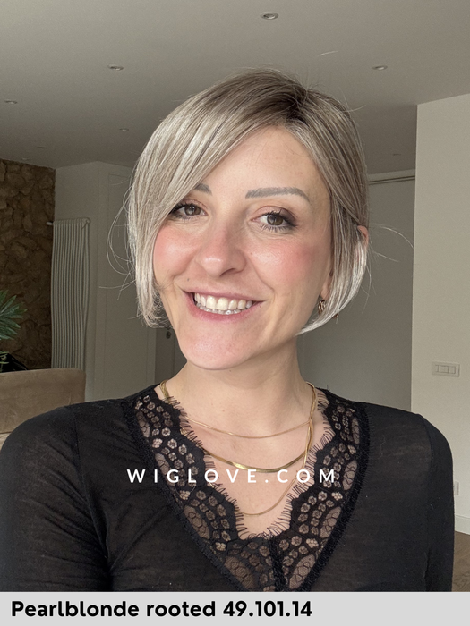 rich mono ellen wille parrucca corta sintetica caschetto liscio lacefront riga sinistra