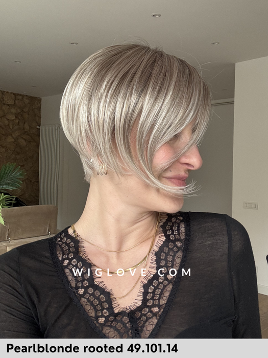 rich mono ellen wille parrucca corta sintetica caschetto liscio lacefront riga sinistra