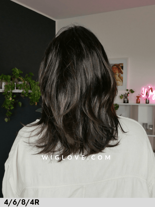 ristretto small rokoko hair company parrucca sintetica taglia s lacefront riga al centro taglio alle spalle mosso