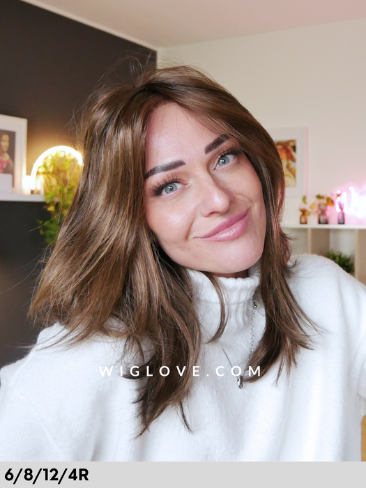 ristretto small rokoko hair company parrucca sintetica taglia s lacefront riga al centro taglio alle spalle mosso