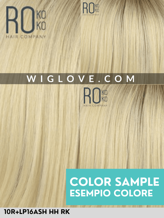 TULZA - 100% Capelli Naturali, Europa Orientale, Attaccatura Naturale, Doppio Monofilamento - Wig Love - Parrucca Capelli Veri10R+LP16ASH HH RK