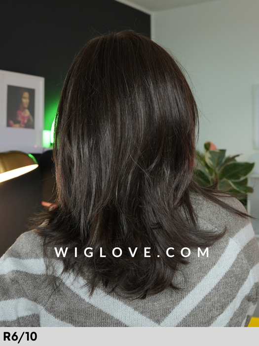 roma estetica designs parrucca alle spalle sintetica tradizionale liscia con frangetta fatta a macchina attaccatura naturale mono al vortice