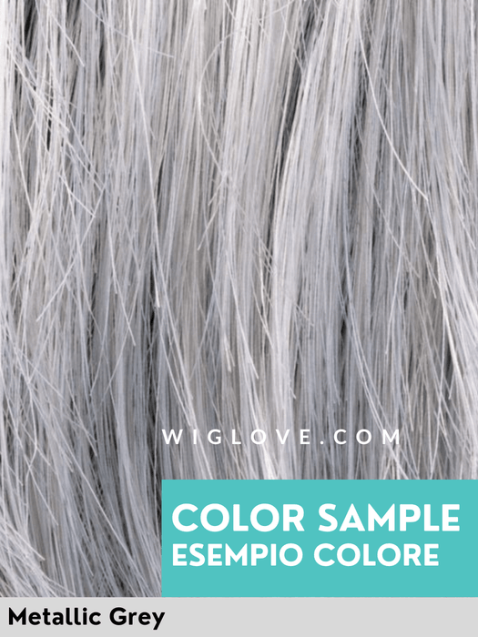 ROMANCE DELUXE - 100% fatta a mano, attaccatura naturale, riga libera - Wig Love - Parrucca SinteticaSmoke Mix