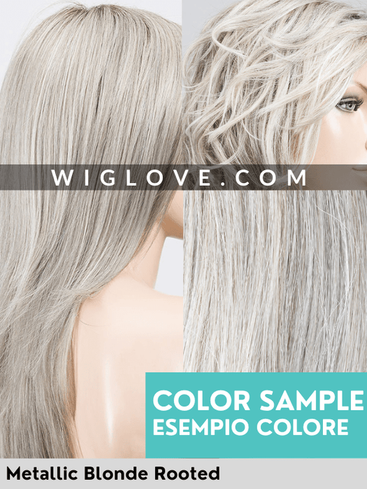 ROMANCE DELUXE - 100% fatta a mano, attaccatura naturale, riga libera - Wig Love - Parrucca SinteticaSmoke Mix