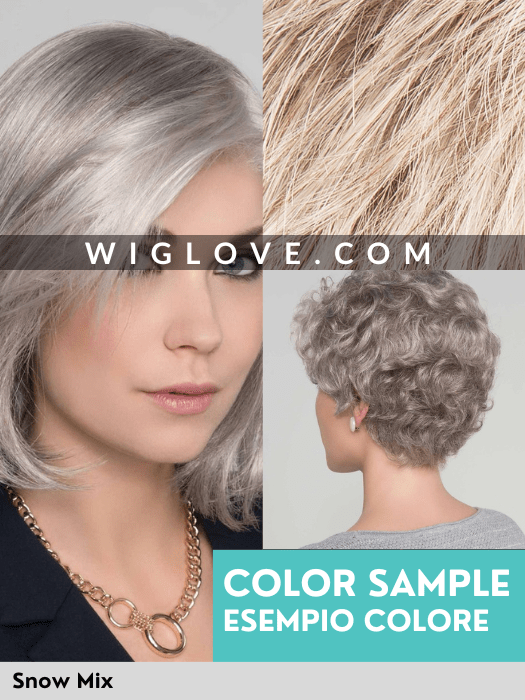 ROMANCE DELUXE - 100% fatta a mano, attaccatura naturale, riga libera - Wig Love - Parrucca SinteticaSnow Mix