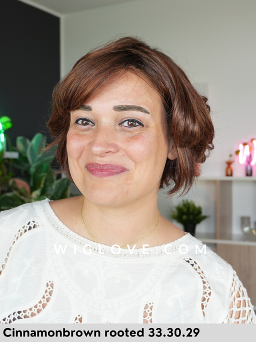 ROMANCE DELUXE - 100% fatta a mano, attaccatura naturale, riga libera - Wig Love - Parrucca Sintetica
