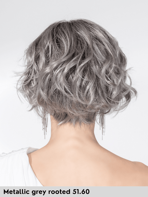 ROMANCE DELUXE - 100% fatta a mano, attaccatura naturale, riga libera - Wig Love - Parrucca SinteticaMetallic Grey Rooted