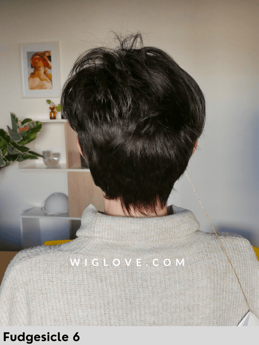 ruby jon renau parrucca sintetica tradizionale lacefront fatta a macchina taglio corto speettinato pixie volume taglia M 