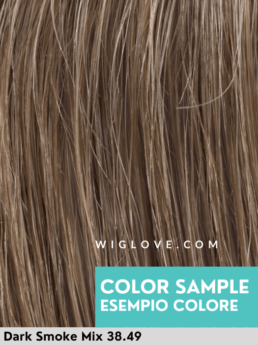 SAGE - Fascia con Capelli - Fibra Sintetica - Wig Love - TopperDark Smoke Mix