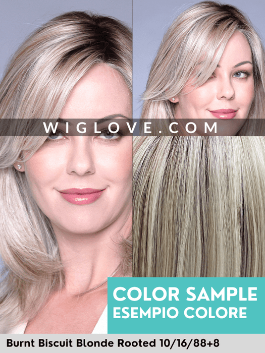 SAINT - 100% fatta a mano, attaccatura estesa, antiscivolo - Wig Love - Parrucca SinteticaBurnt Biscuit Blonde R