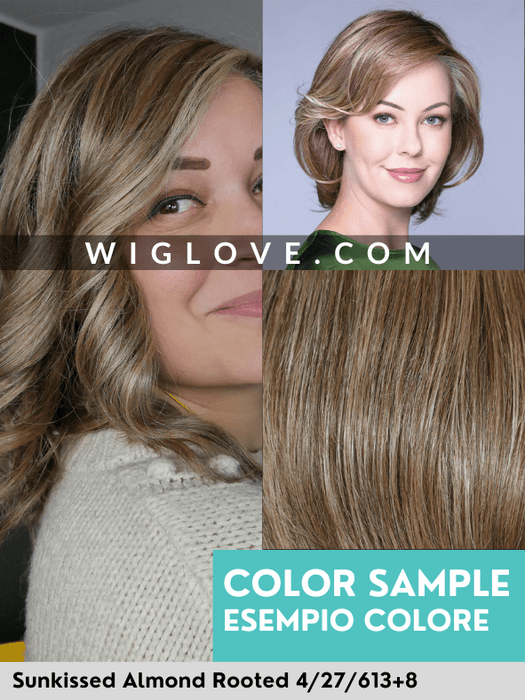 SAINT - 100% fatta a mano, attaccatura estesa, antiscivolo - Wig Love - Parrucca SinteticaToasted Walnut R