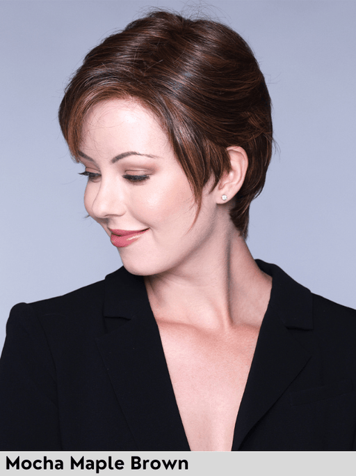 SAN FRANCISCO - riga sinistra, attaccatura naturale - Wig Love - Parrucca SinteticaMocha Maple Brown