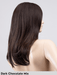 SAVELLI MONO PART - riga sinistra, attaccatura naturale - Wig Love - Parrucca SinteticaDark Chocolate Mix