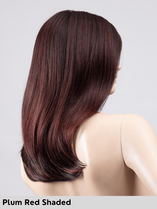SAVELLI MONO PART - riga sinistra, attaccatura naturale - Wig Love - Parrucca SinteticaPlum Red Shaded