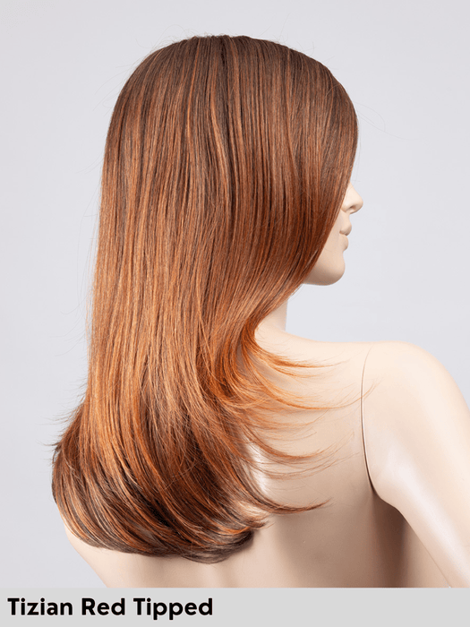 SAVELLI MONO PART - riga sinistra, attaccatura naturale - Wig Love - Parrucca SinteticaPlum Red Shaded