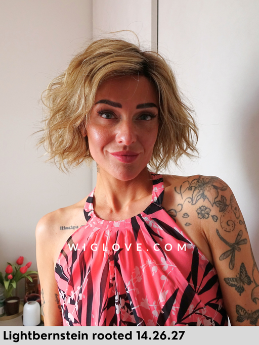 scala mono part ellen wille parrucca mossa sintetica termoresistente bob lacefront riga sinistra retro chiuso taglia m dispositivo medico ce