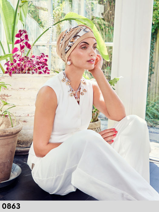SCARLETT Turban 3032 - set with headband - HOUSE OF CHRISTINE