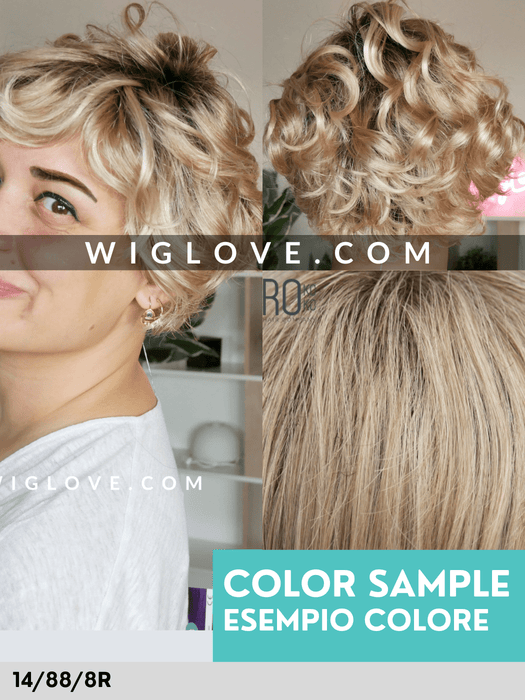 SEGA - fatta a macchina, monofilamento al vortice - Wig Love - Parrucca Sintetica14/88/8R