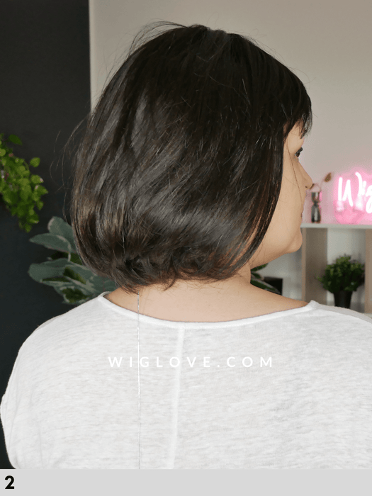 SEGA - fatta a macchina, monofilamento al vortice - Wig Love - Parrucca Sintetica2RK