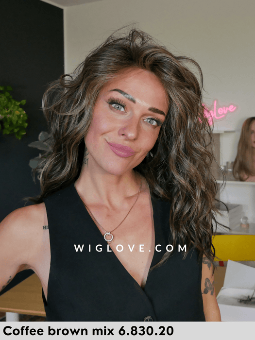 serena ellen wille parrucca lunga mossa in fibra piastrabile termoresistente piega mossa lacefront monofilamento al vortice retro fatto a macchina modixx collection 