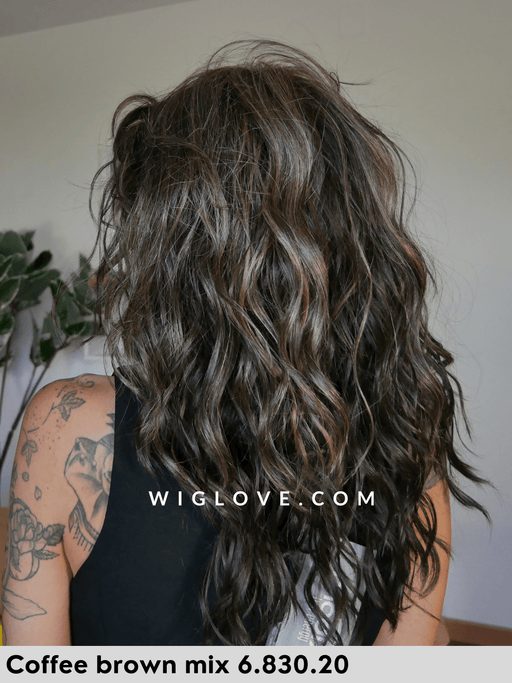 serena ellen wille parrucca lunga mossa in fibra piastrabile termoresistente piega mossa lacefront monofilamento al vortice retro fatto a macchina modixx collection 