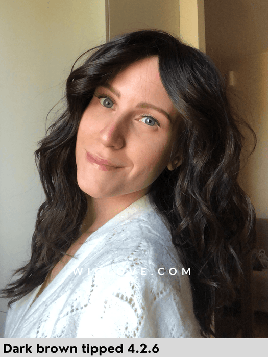 serena ellen wille parrucca lunga mossa in fibra piastrabile termoresistente piega mossa lacefront monofilamento al vortice retro fatto a macchina modixx collection 