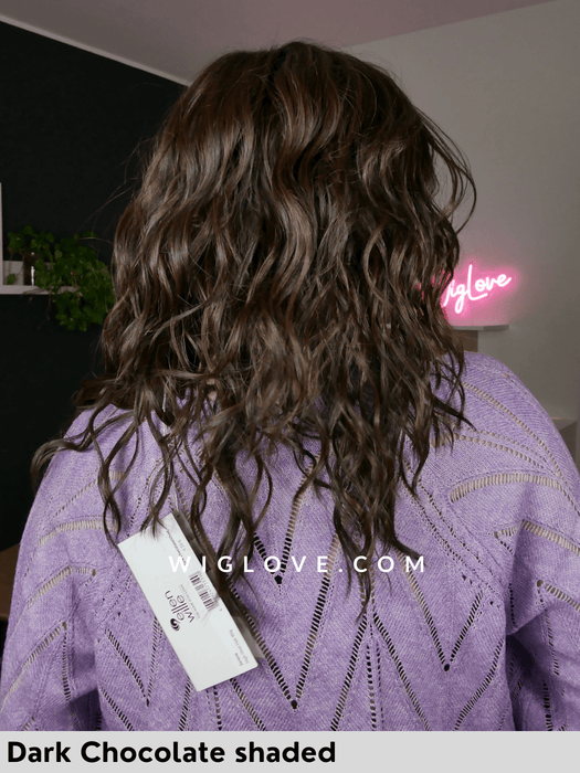 serena ellen wille parrucca lunga mossa in fibra piastrabile termoresistente piega mossa lacefront monofilamento al vortice retro fatto a macchina modixx collection 