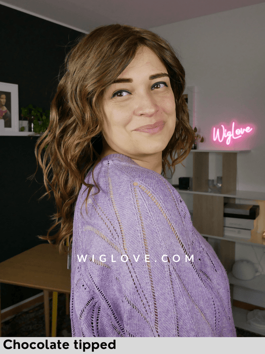 serena ellen wille parrucca lunga mossa in fibra piastrabile termoresistente piega mossa lacefront monofilamento al vortice retro fatto a macchina modixx collection 