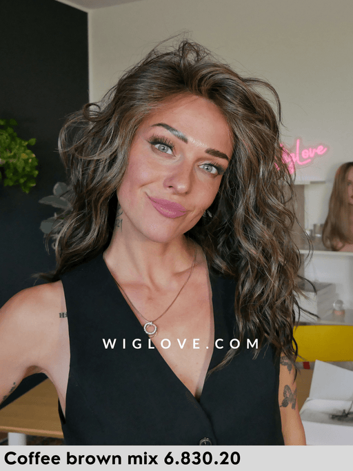 serena ellen wille parrucca lunga mossa in fibra piastrabile termoresistente piega mossa lacefront monofilamento al vortice retro fatto a macchina modixx collection 