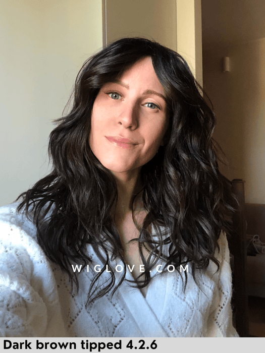 serena ellen wille parrucca lunga mossa in fibra piastrabile termoresistente piega mossa lacefront monofilamento al vortice retro fatto a macchina modixx collection 