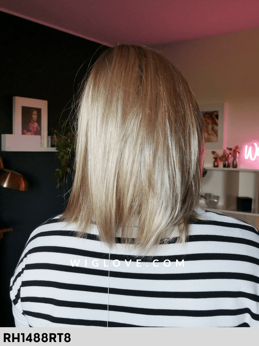 shai parrucca sintetica liscia alle spalle scalata con attaccatura naturale e riga sinistra lacefront monofilamento riga sinistra swiss lace+ collection