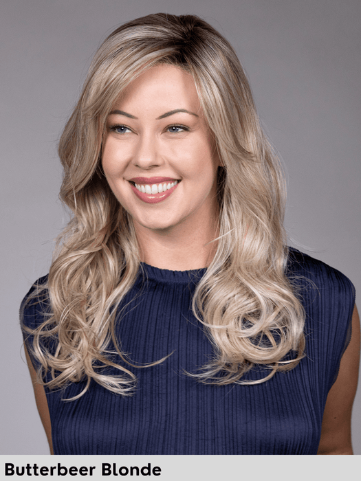 SHAKERATO - riga sinistra, attaccatura naturale - Wig Love - Parrucca SinteticaButterbeer Blonde