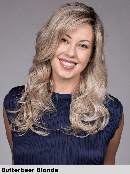 SHAKERATO - riga sinistra, attaccatura naturale - Wig Love - Parrucca SinteticaButterbeer Blonde