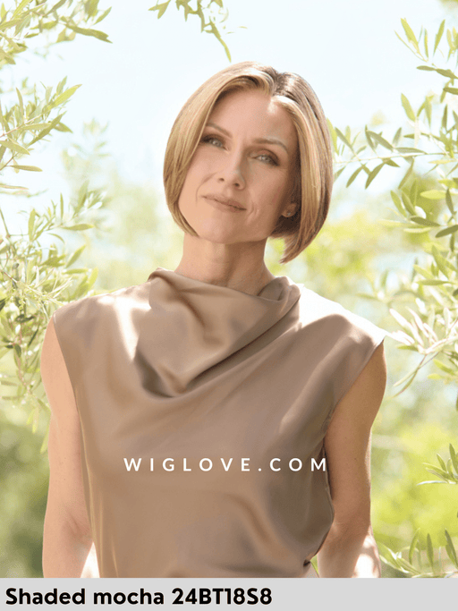 SHELBY - attaccatura naturale, riga libera - Wig Love - Parrucca SinteticaShaded Mocha